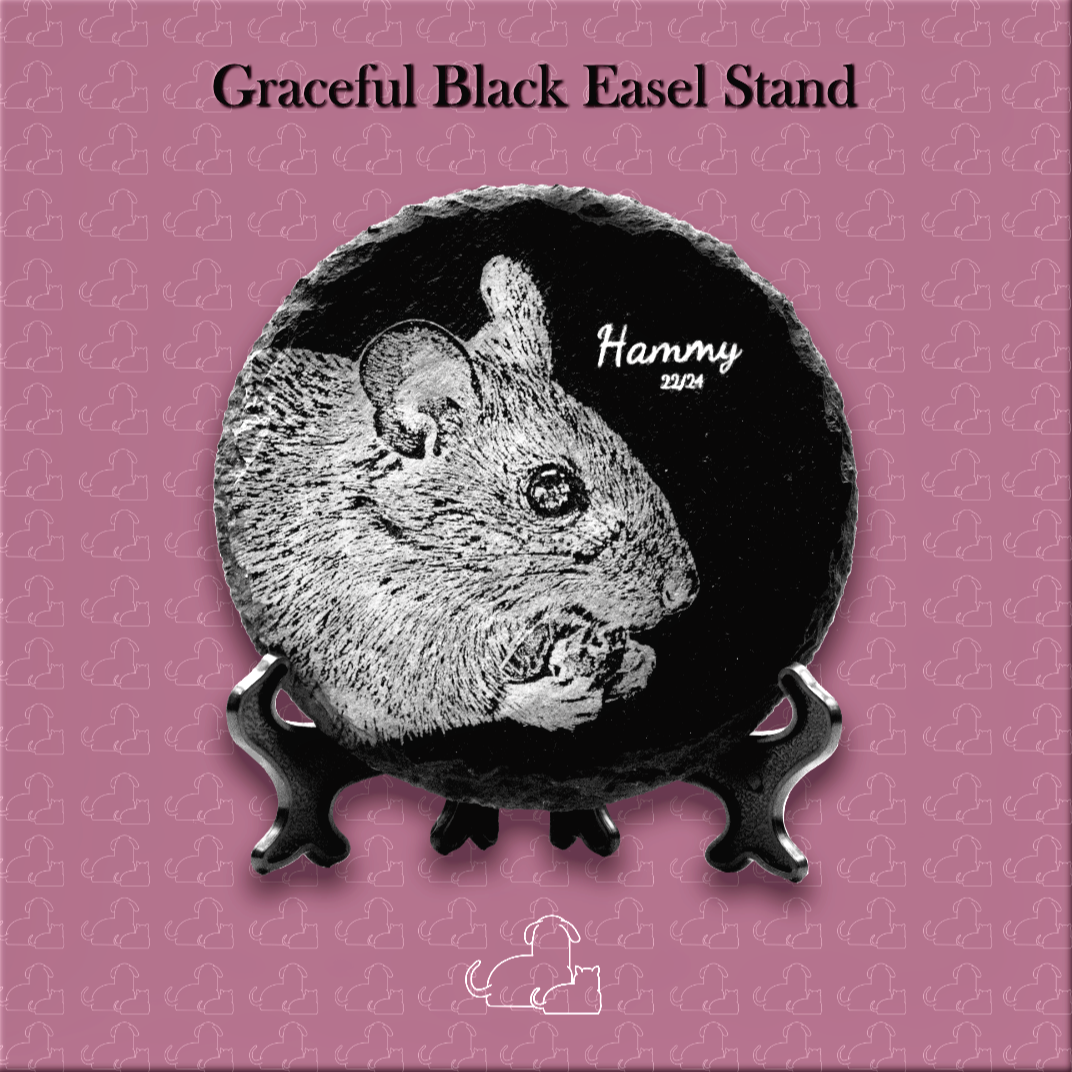 Graceful Black Easel Stand