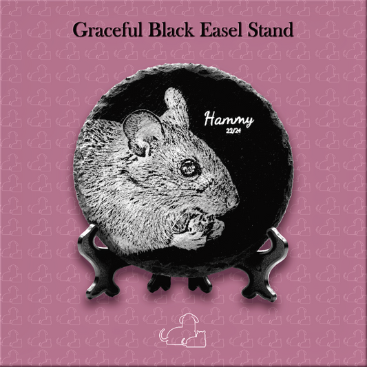 Graceful Black Easel Stand